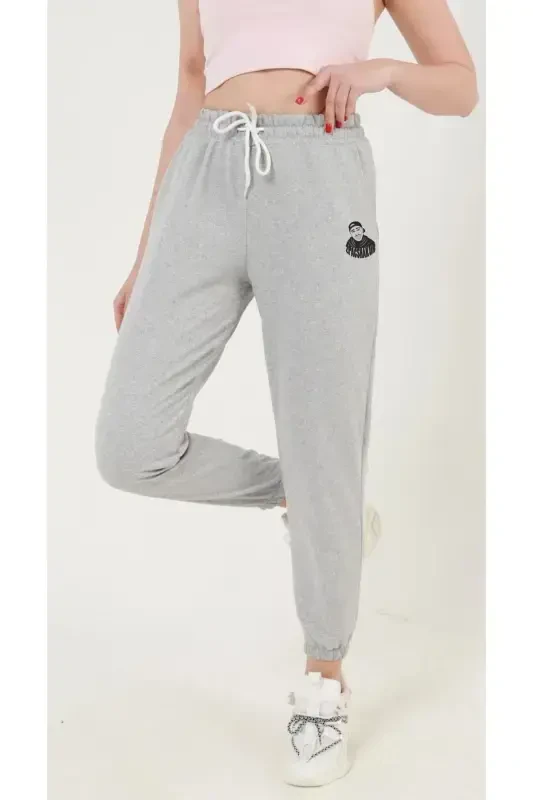 Blackjackgiyim Мужские черные спортивные штаны Slim Fit Jogger - greytopac - 6