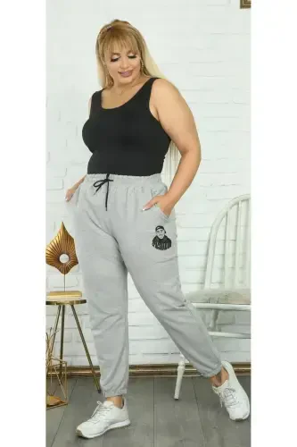 Blackjackgiyim Мужские черные спортивные штаны Slim Fit Jogger - greytopac - 7