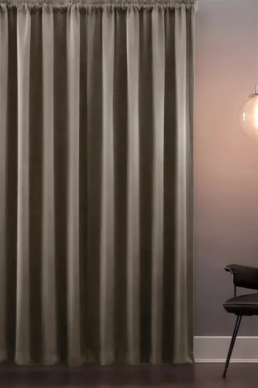 Blackout Işık Geçirmez Fon Perde V-25 Bej Pilesiz Ekstraforlu Karartma Güneşlik-Bej - ÖZENEV