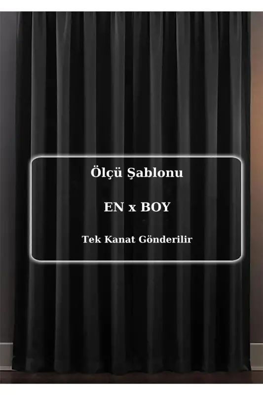 Blackout Yorug'lik o'tkazmaydigan Fon Parda V-11 Qora Pilesiz Ekstraforli Qoraytma Quyoshlik (ENXBOY)-Qora - 5