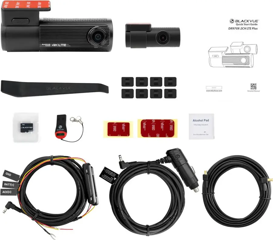 BlackVue Dash Cam Front and Rear DR970X-2CH LTE Plus NA 64GB | 4K LTE Cloud Dashcam | STARVIS 2 CMOS Sensor | Easy Cloud connectivity with Built-in Nano SIM Card | WiFi, GPS, Cloud - 3