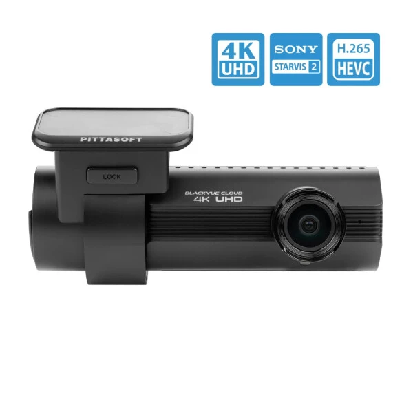 BlackVue Dash Cam Front DR970X-1CH Plus | 4K UHD Bulutli Dashcam | Starvis 2 CMOS Sensori | O'rnatilgan Wi-Fi, GPS, To'xtash joyi rejimi | Qo'shimcha LTE moduli orqali LTE va Mobil nuqta - 4
