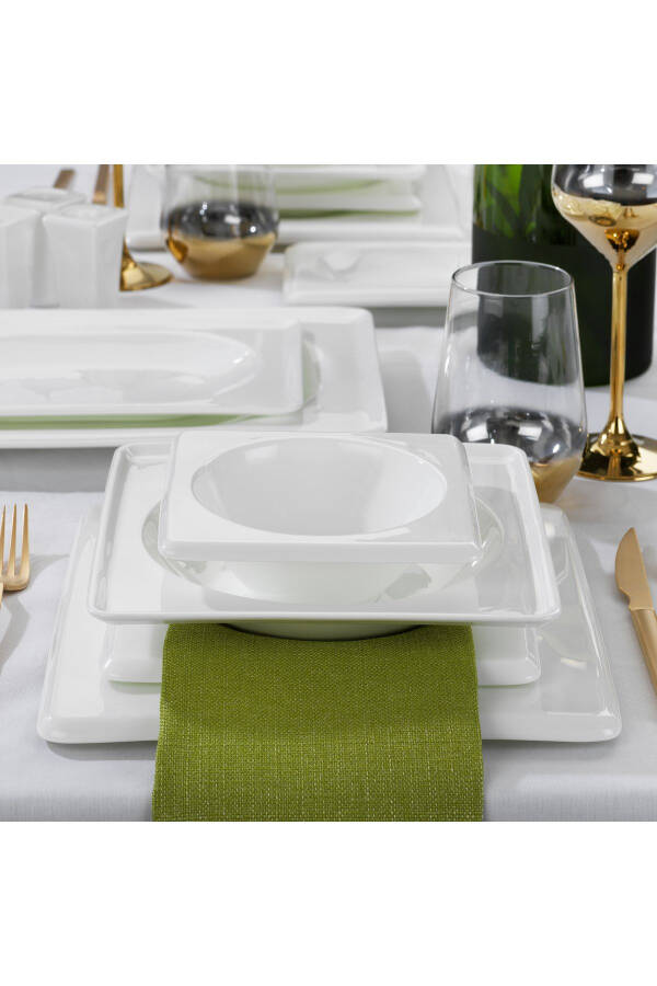 Blanc Bone Dinner Set 60 Pieces - White - 2