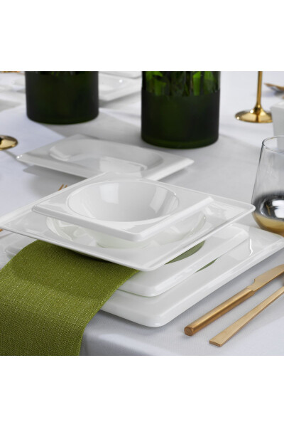 Blanc Bone Dinner Set 60 Pieces - White - 4