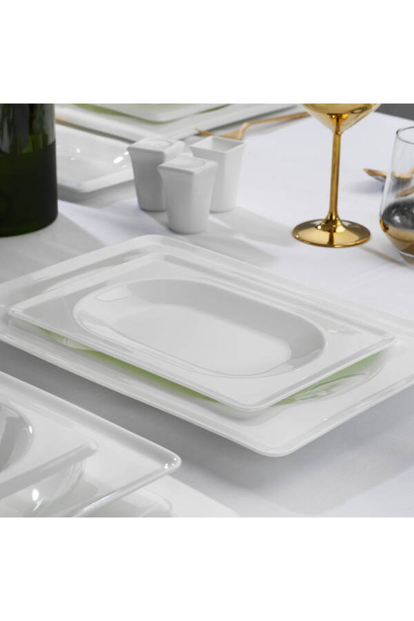 Blanc Bone Dinner Set 60 Pieces - White - 6