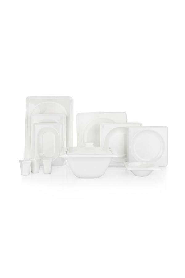 Blanc Bone Dinner Set 60 Pieces - White - 8