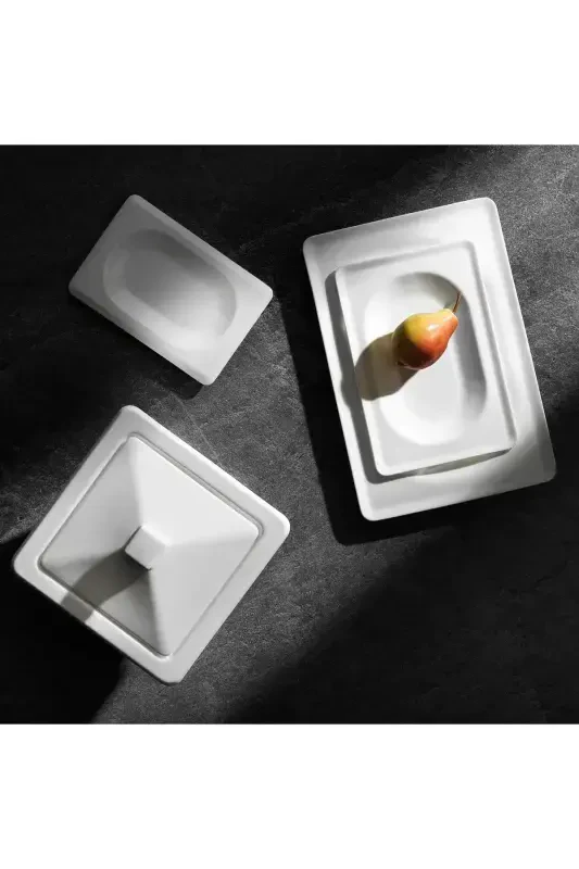 Blanc Bone Yemek Takımı 60 Parça-Beyaz - 2