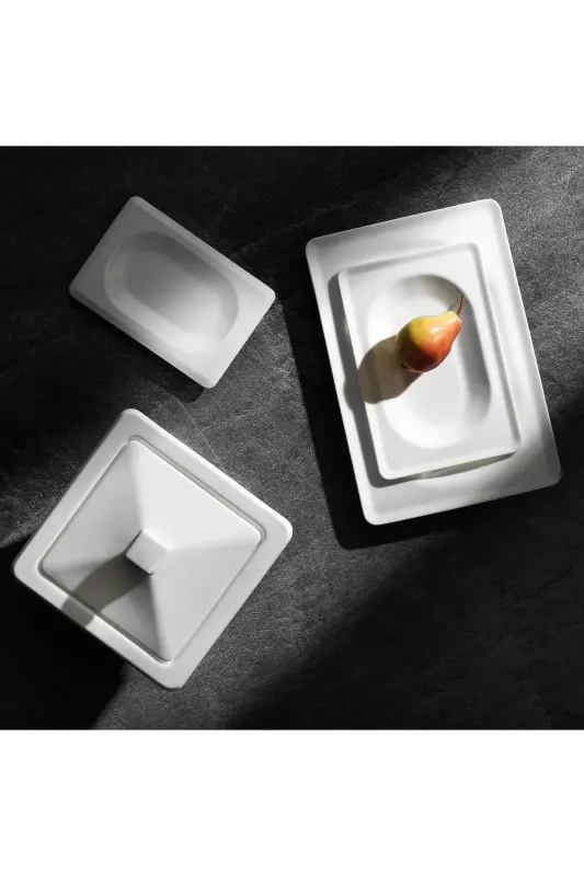 Blanc Bone Yemek Takımı 60 Parça-Beyaz - 2