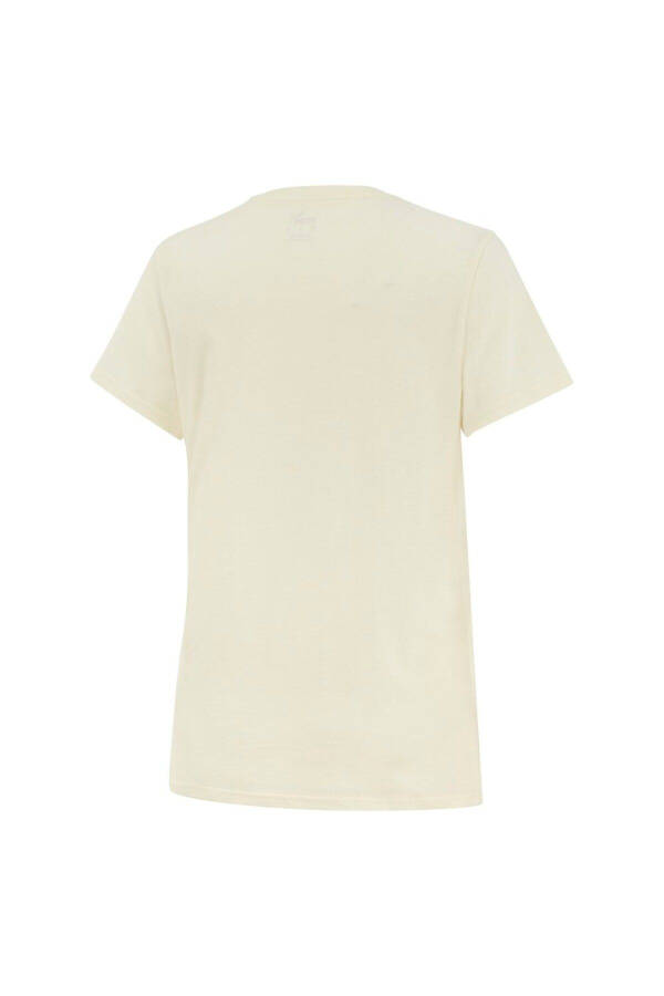 Blank Base Women S Tee Kadın T-shirt - Krem - 2