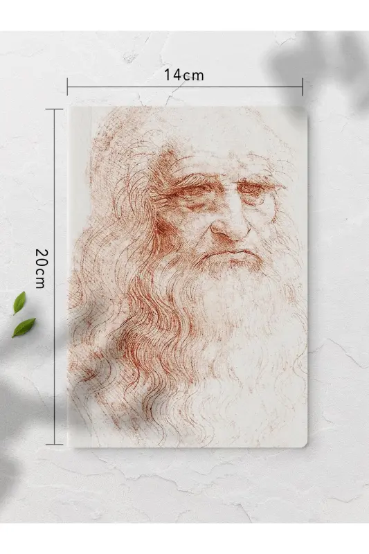 Blank Notebook, Leonardo Da Vinci Notebook 4 Pieces, Notebook, Art Notebook, 64 Pages 14*21cm-Da Vinci - 4