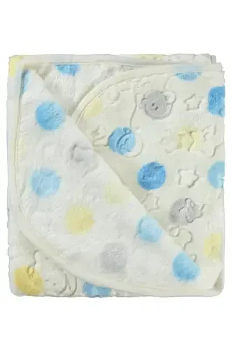 Blanket -blue Cream-blue - 1