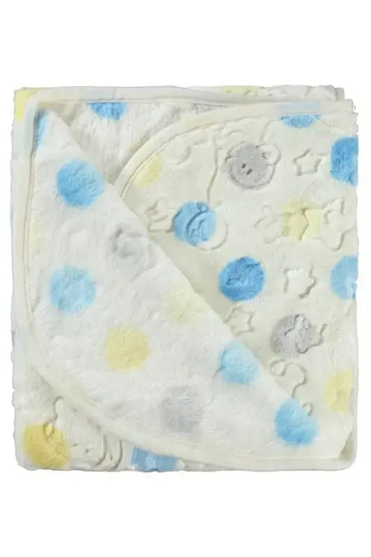 Blanket -blue Cream-blue - 1
