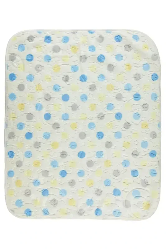 Blanket -blue Cream-blue - 2