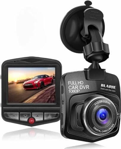 Blarie Vital Dashcam Camera Apexview Car Dash Cam Front and Rear 1080P Full HD Video Dashcam Front and Rear Camera Wide Angle Panoramic Motion Detection G-Sensor Loop Recording IR Night Vision - 1