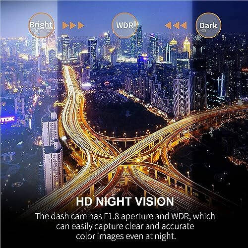 Blarie Vital Dashcam Camera Apexview Car Dash Cam Front and Rear 1080P Full HD Video Dashcam Front and Rear Camera Wide Angle Panoramic Motion Detection G-Sensor Loop Recording IR Night Vision - 7