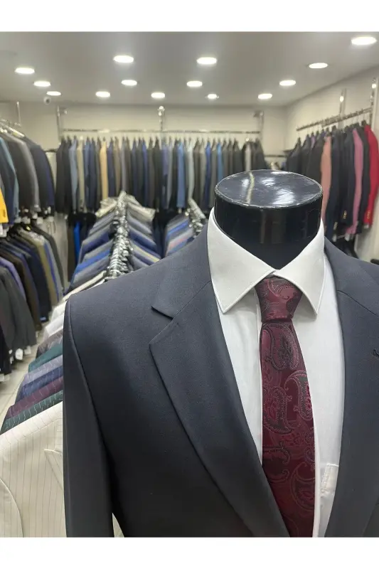 Blazer Metal Düğme Erkek Ceket-FUME - 3