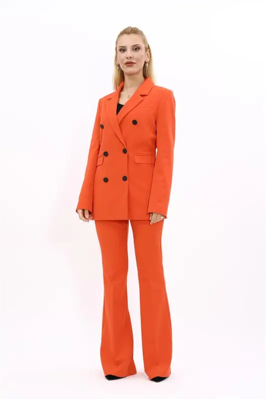 Blazer Pidjak & Ispancha Shimlar To'plami - to'q sariq - To'q sariq - 5