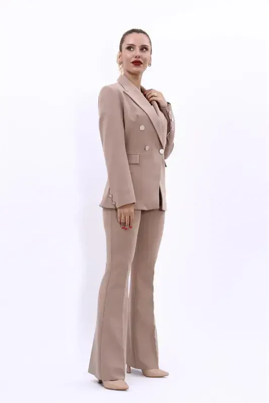 Blazer Pidjak & Ispancha Shimlar To'plami-Tosh-Tosh - ÖNDER ÖZSOY