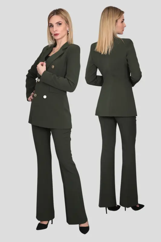 Blazer Pidjak & Ispancha Shimlar To'plami - xaki - Xaki - 3