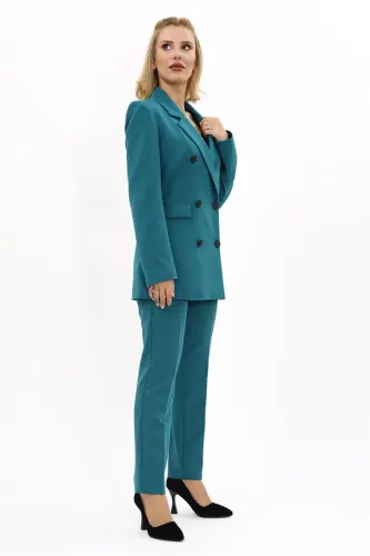 Blazer Pidjak & Naycha Shim Kostyumi-Neft-Neft - 3