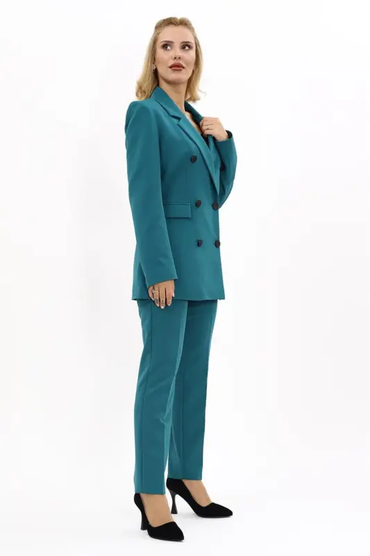 Blazer Pidjak & Naycha Shim Kostyumi-Neft-Neft - 3