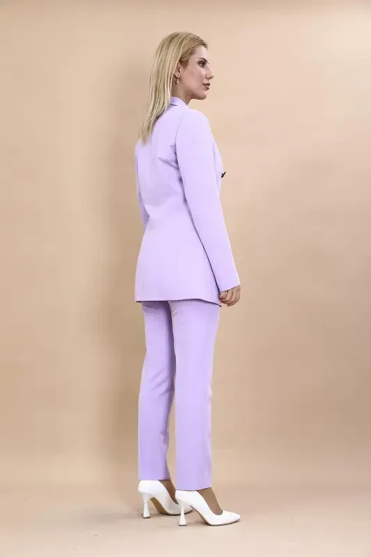 Blazer Pidjak & Truba Shim Ko'ylagi - Ochiq Lil - Ochiq Lil - 4