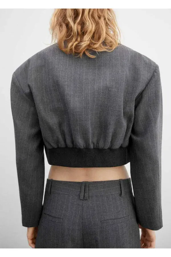 Blazer with Shoulder Pads - 4