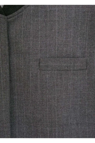 Blazer with Shoulder Pads - 5