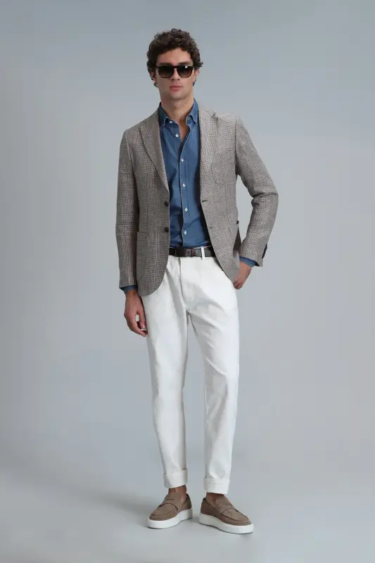 Блейзер мужской Luta Sport Slim Fit коричневый - 2