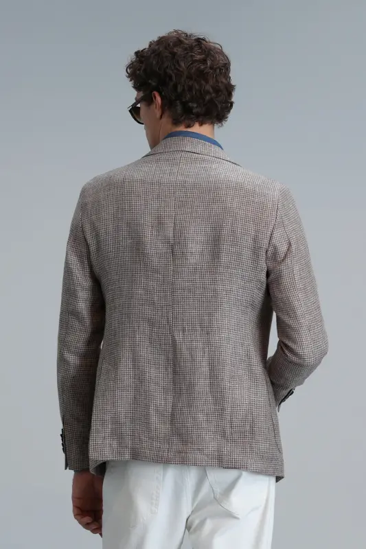 Блейзер мужской Luta Sport Slim Fit коричневый - 6