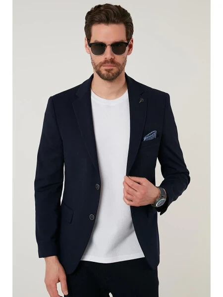 Блейзер мужской Slim Fit 6 Drop с двойным разрезом BASELNA - LC WAIKIKI (1)