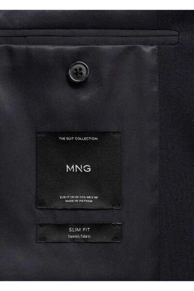 Блейзер приталенный из комфортной стрейчевой ткани - 6