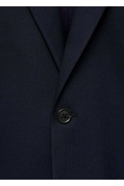 Блейзер приталенный из комфортной стрейчевой ткани - 8