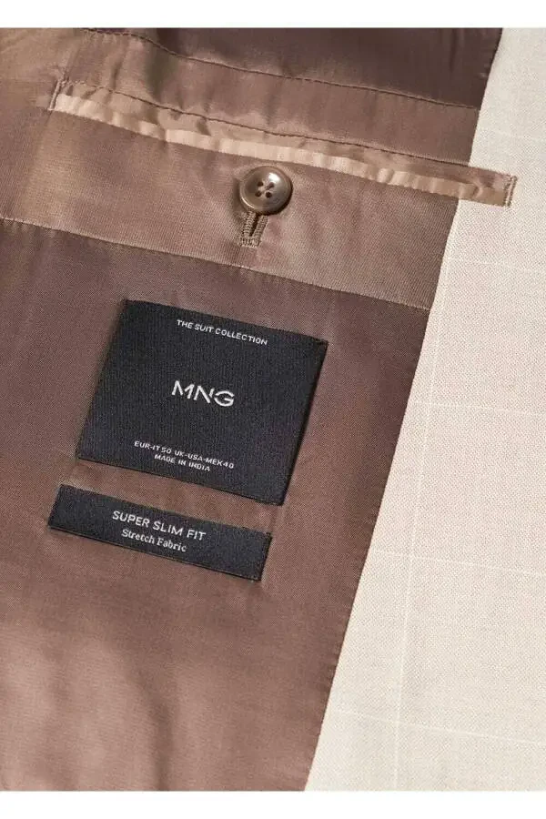 Блейзер с узким воротником - 8