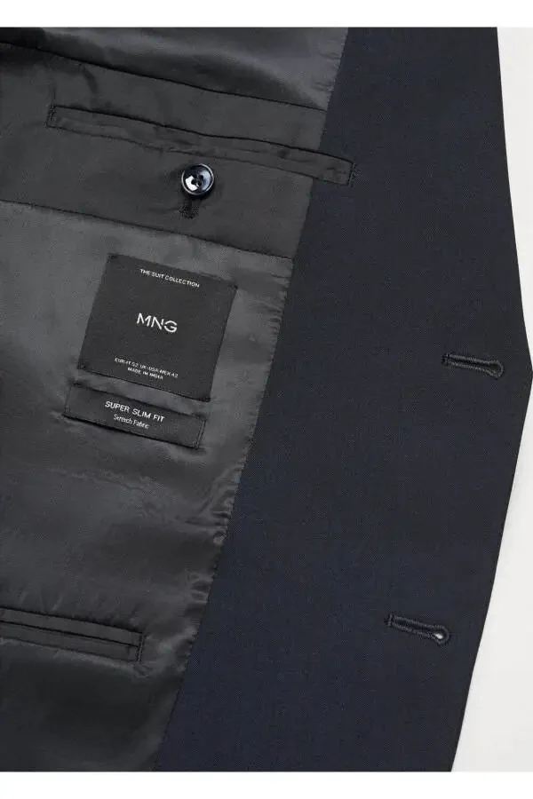 Блейзер супер узкого кроя из стрейч-ткани - 5