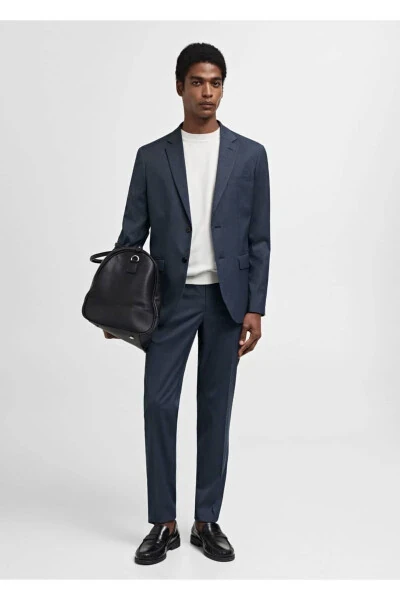 Блейзер в супер узком крое из стрейч ткани - MANGO MAN (1)