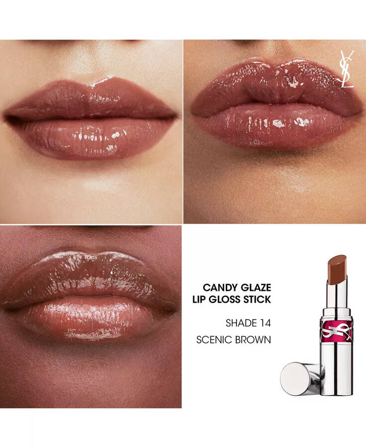 Блеск для губ Candy Glaze Stick 14 SCENIC BROWN - 2