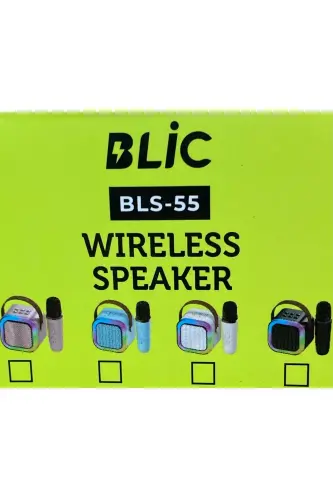 BLİC BLS-55 KARAOKE МИКРОФОНЛУ BLUETOOTH HOPARLÖR-BEJ - 2