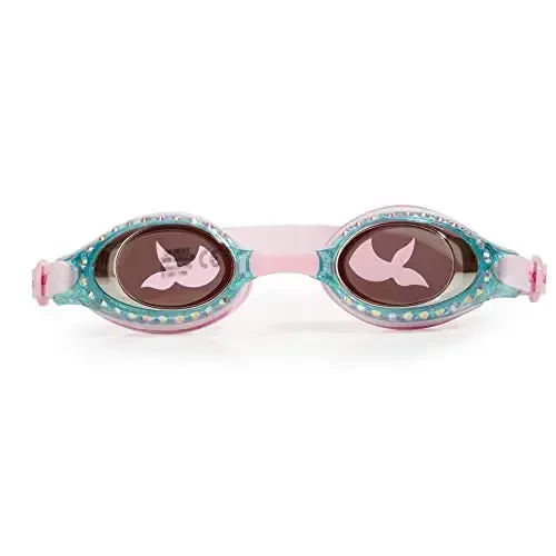 Bling 2o Girls' Swimming Goggles (Ages 3+) UV Protection Latex-Free 100% Silicone Material Anti-Fog Adjustable Nose Piece - 2