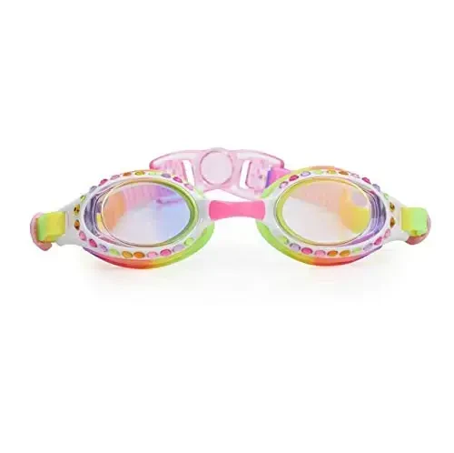 Bling 2o Girls' Swimming Goggles (Ages 3+) UV Protection Latex-Free 100% Silicone Material Anti-Fog Adjustable Nose Piece - 2