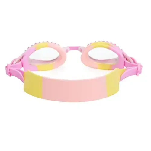 Bling 2o Girls' Swimming Goggles (Ages 3+) UV Protection Latex-Free 100% Silicone Material Anti-Fog Adjustable Nose Piece - 3