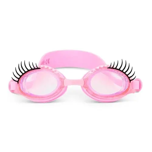 Bling 2o Girls' Swimming Goggles (Ages 3+) UV Protection Latex-Free 100% Silicone Material Anti-Fog Adjustable Nose Piece - 1