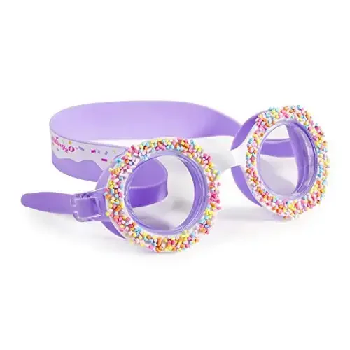 Bling 2o Girls' Swimming Goggles (Ages 3+) UV Protection Latex-Free 100% Silicone Material Anti-Fog Adjustable Nose Piece 