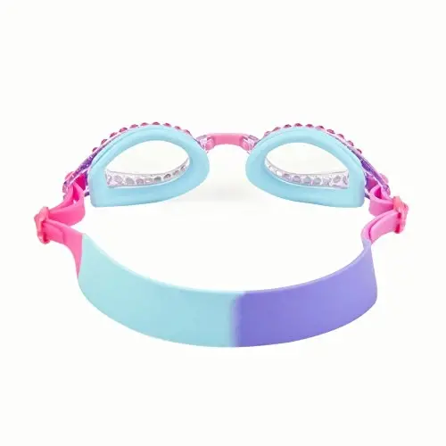 Bling 2O Girls' Swimming Goggles (Ages 3+ up) - UV Protection, Anti-Fog, 100% Silicone Material - Adjustable Nose Piece - 2