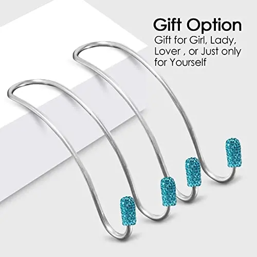 Bling Auto Hooks,Car Hangers Organizer Seat Headrest Hooks，Bag Organizers Rack and Hanger, Heavy-Duty Car Seat Hooks, Backseat Storage Hooks, Universal for SUV Truck Vehicle 2 Pack - 5