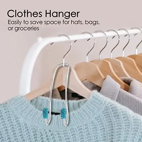 Guoord Bling Auto Hooks,Car Hangers Organizer Seat Headrest Hooks，Bag Organizers Rack and Hanger, Heavy-Duty Car Seat Hooks, Backseat Storage Hooks, Universal for SUV Truck Vehicle 2 Pack - 3