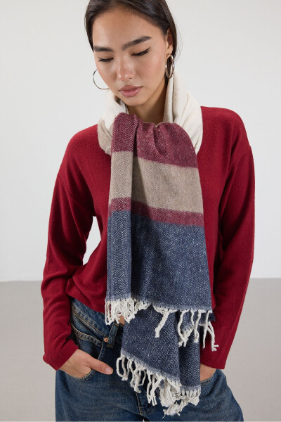 Blok Renkli Şal Şal2039-d2 - ADDAX