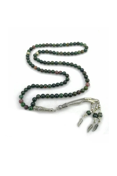 Blood Stone 99 Natural Stone Prayer Beads - OSMANLI DOĞAL TAŞ