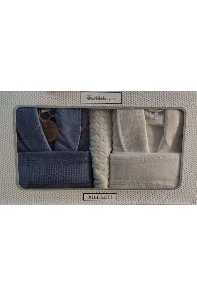 Blossom Happy Set Krem-indigo - Krem - İndigo - 4