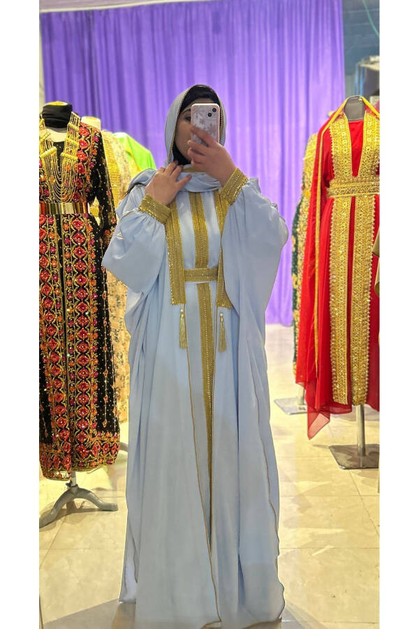 Blue Abaya - 3